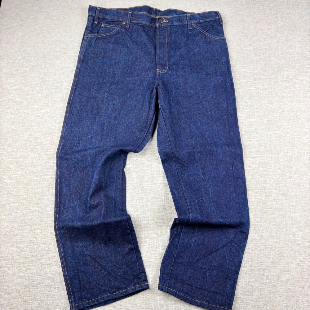 Dickies Mens 40x30 Relaxed Fit Carpenter Jeans Indigo Blue Denim